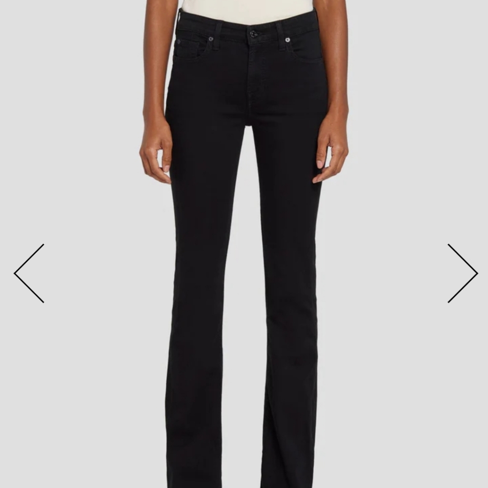 7 for All Mankind B(AIR) KIMMIE BOOTCUT IN RINSED BLACK 26